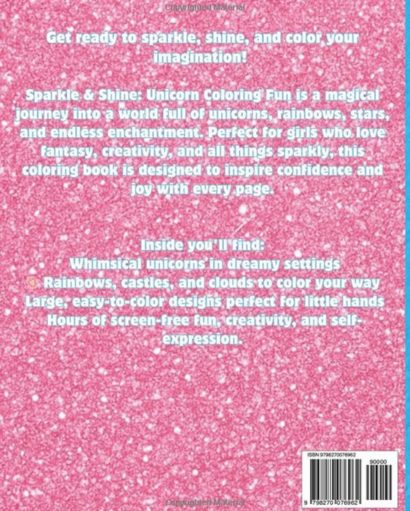 Sparkle & Shine: Unicorn Coloring Fun